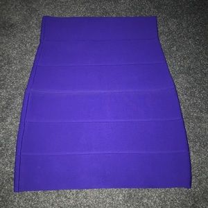 Purple bondage mini skirt